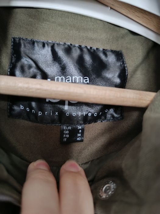 Kurtka parka ciążowa 34 36 khaki