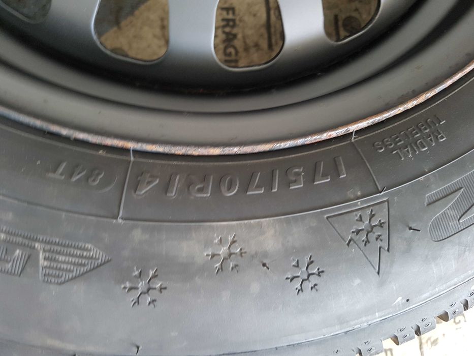 Koła Zimowe Opel Corsa D E Adam Combo  4x100  5,5Jx14 ET39  175/70R14  175/70/14  Tpms