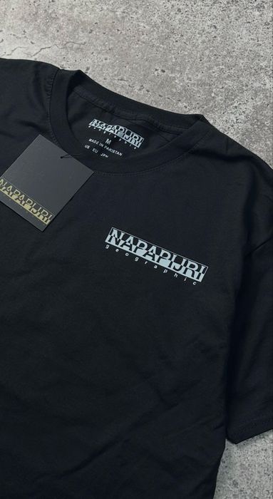 Футболка Napapijri великий принт на спині S,M,L,XL