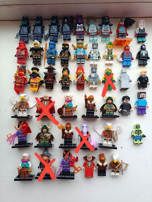 мініфігурки lego ninjago, lego harry potter, Dungeons and dragons