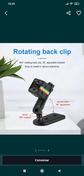 Mini câmera câmara camera camara SQ11 action cam spy espiã