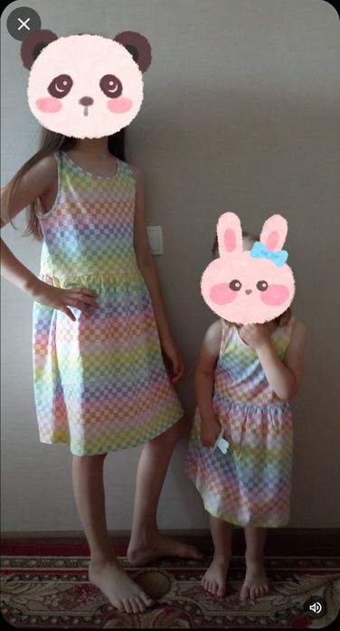 Фемелі лук family look Сукня плаття сарафан H&M для дівчаток 2-4 та 8-