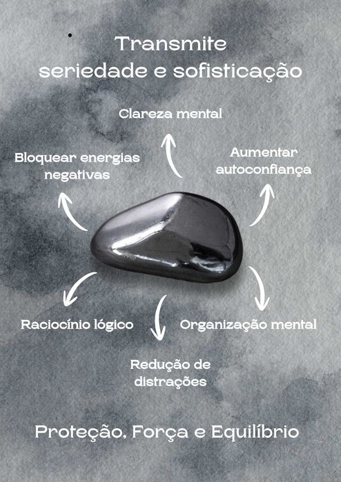 Pulseira de Hematita - Proteção, Força e Equilíbrio
