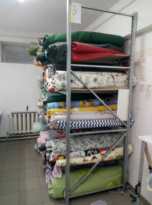 Полочные стеллажи на склад. Сборно разборные металлические. Для шин