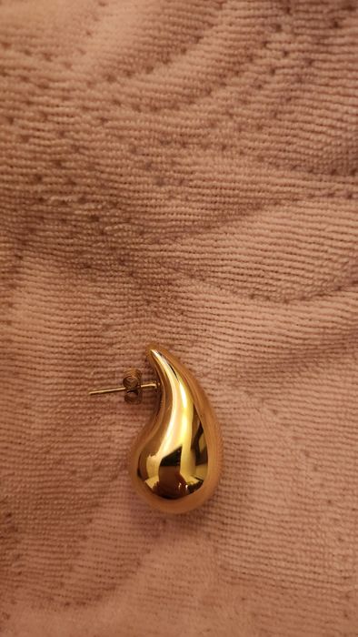 Kolczyki krople łezki 2,5cm ze stali chirurgicznej 
4