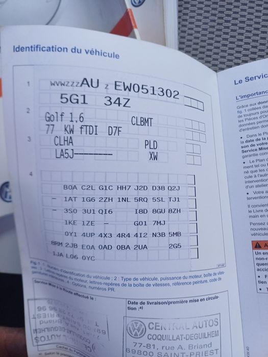 vw golf vii 1.6 automat uszkodzony