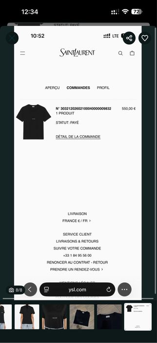Футболка Saint laurent оригинал