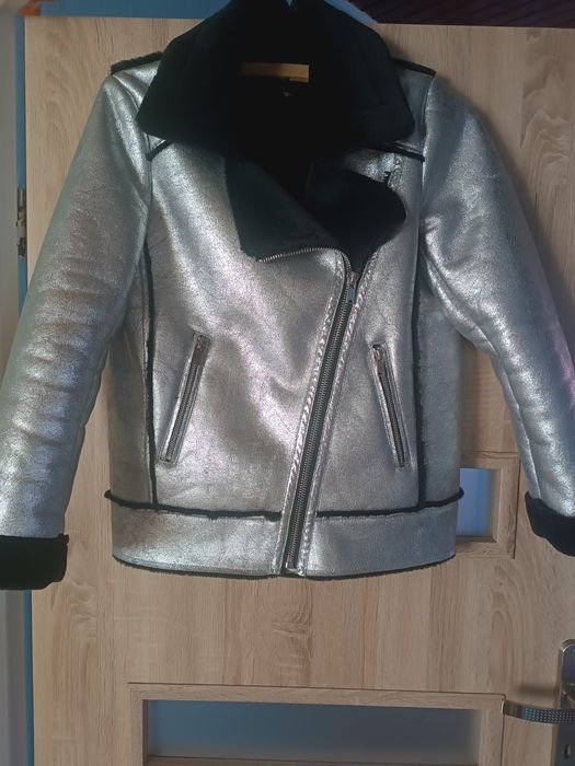 RESERVED Ramoneska metaliczna do 102 biust