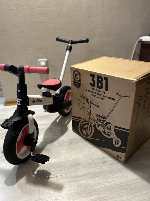 Беговел ( велосипед)  3 в 1 з батьківською ручкою BestTrike