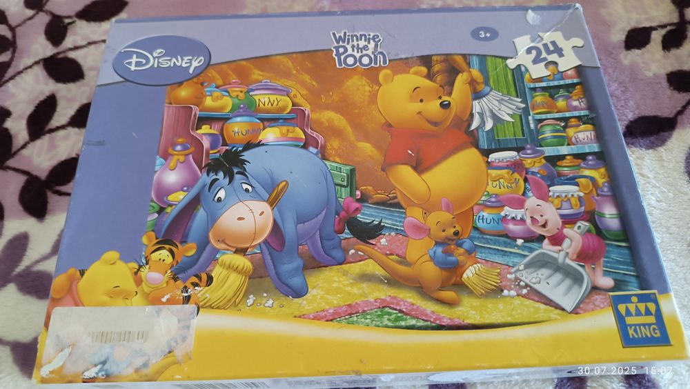 Пазли  Вінні пух і Міккі Маус