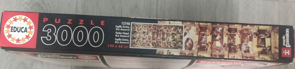 Puzzle Educa 3000 Peças - Capela Sistina - Michelangelo Buonarroti.