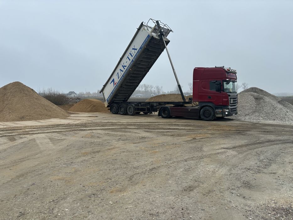 Piaske Siany Płukany Pospółka Kwarcowy Kruszywa Transport