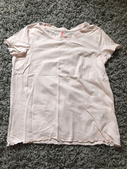 różowy dziewczęcy t-shirt