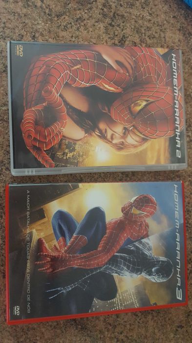 Dvds spider man 2, 3