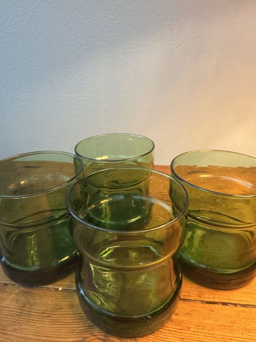 Vintage Copos de whisky e balde gelo