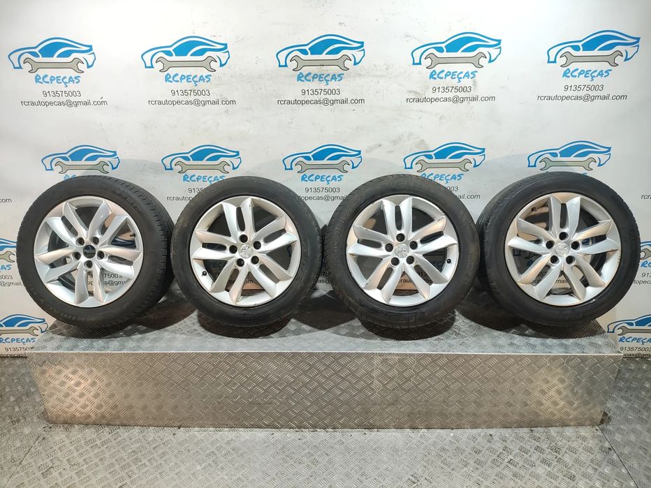 Conjunto Jantes 17 Originais Peugeot 508 1 Mk1 7J ET46 5x108