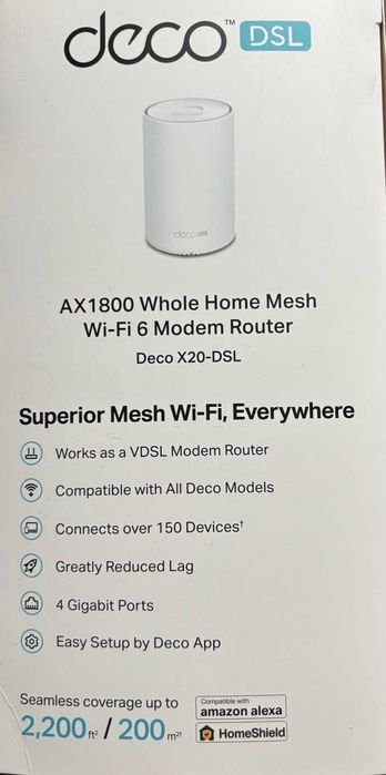 modem/router DECO X20-DSL AX1800 DSL WIFI6 2,4/5 Ghz MESH TP-LINK