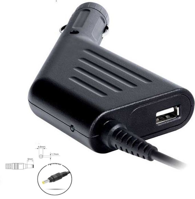 Nowy zasilacz samochodowy do notebooka HP DigitalBOX 18,5V 65W 1xUSB