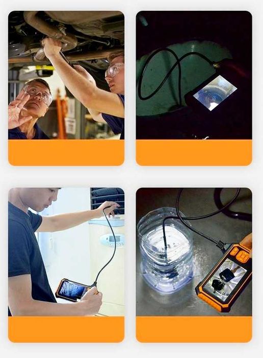 Kamera Inspekcyjna Endoskop 10 m 2 Kamery 
2x Full Hd 1080p , 2 Kamery