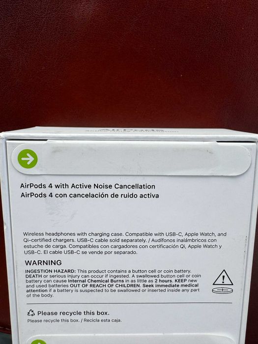 Apple AirPods 4 com Active Noise Cancellation | Selado de fábrica | Fatura de compra