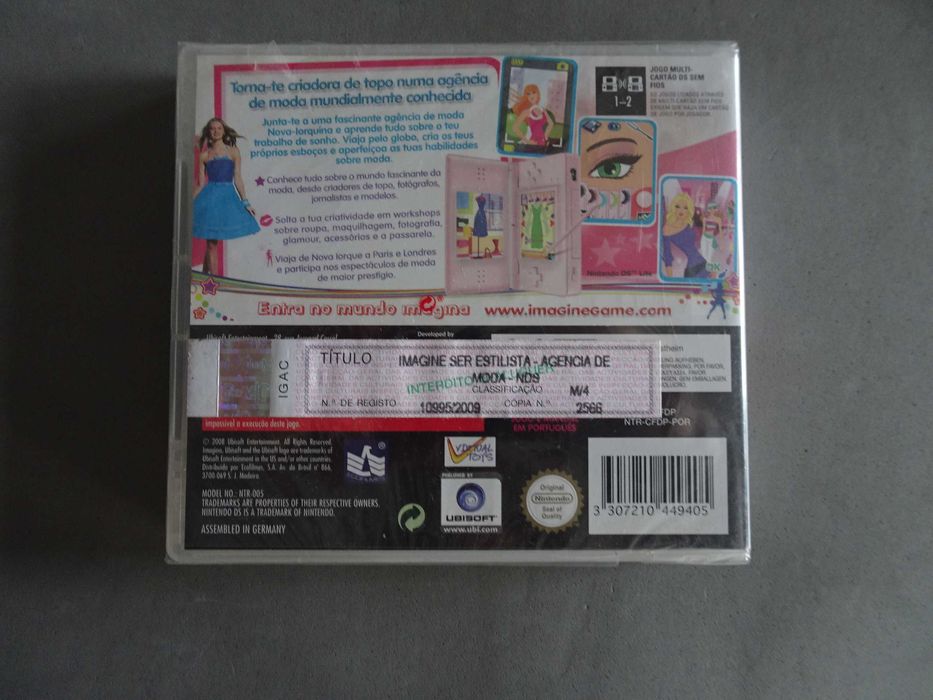 Jogo Nintendo DS - Imagina ser estilista agência de moda (selado)