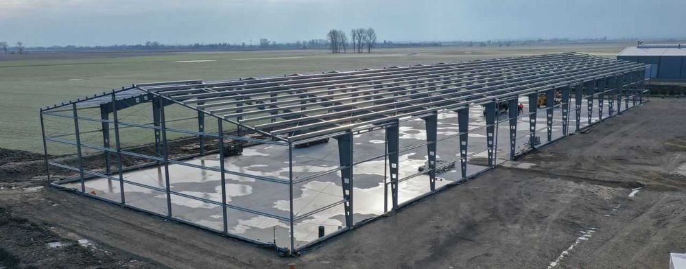 Konstrukcja stalowa hala 30x54x6 KOBEX HALE Leasing