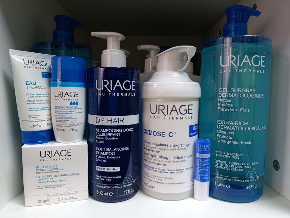 Uriage гель крем Uriage Xémose шампунь DS