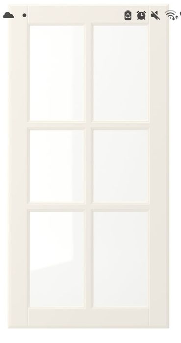 Front kuchenny przeszklony Bodbyn 40x80 do witryny.