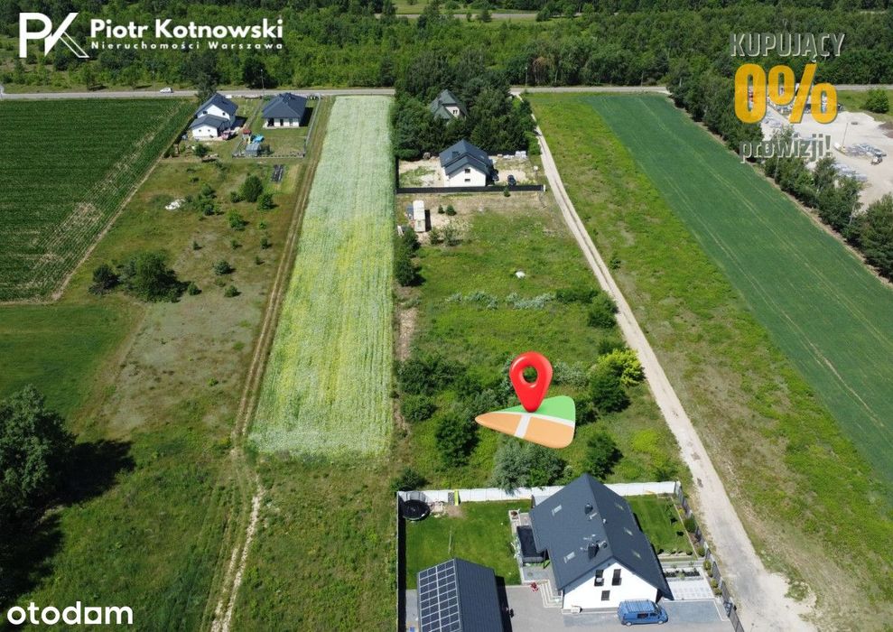 Budowalna | 1018m2 |  Prąd  | wymiary 28 m x 36 m