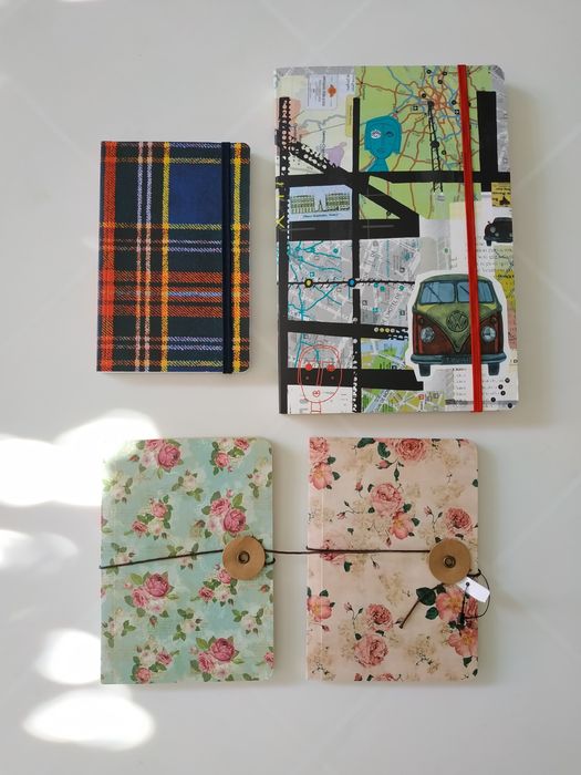 Caderno A5 e blocos de notas A6