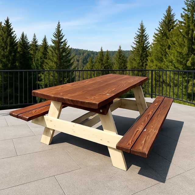 Ławostół, stół piknikowy, stół piwny, meble barowe, meble ogrodowe 2m
