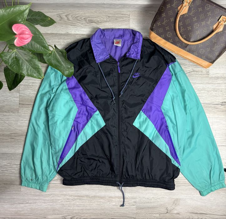 Nike Dres Vintage  Komplet Kurtka XL Spodnie Wiatrówka Retro 90s