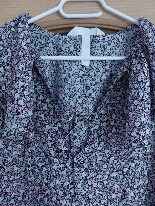Bluzka koszulowa H&M kołnierzyk L