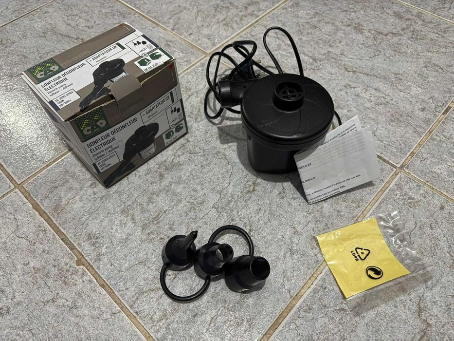 Bomba elétrica para colchão de campismo – ligação à rede