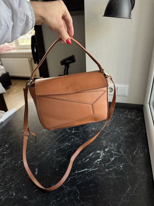 Сумка винтажная коричневая мессенджер стильная через плечо