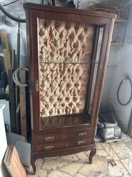 Cristaleira Antiga Madeira