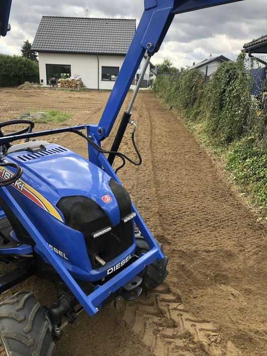 Glebogryzarką separacyjna, rekultywacja, równanie terenu trawnik