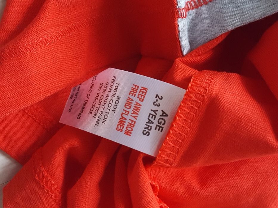 koszulka bluzka t-shirt 2-3 latka nowa 92 neon 98 zielona czerwona