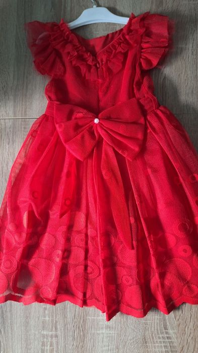 Sukienka wizytowa czerwona 122