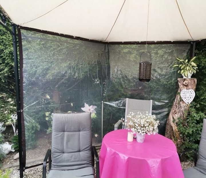 Plandeka Ogrodowa Tarasowa Przezroczysta Ogrodu 2x2m i INNE ROZMIARY