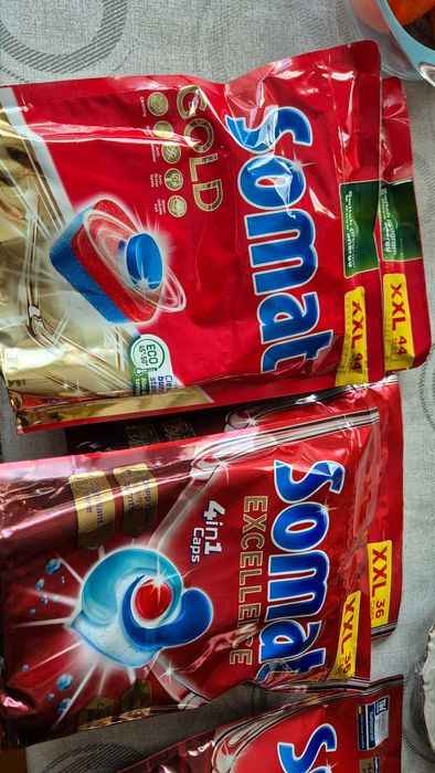 Somat Gold, Excellence 4 in 1 , premium 5 in 1, finish powerball 9 szt