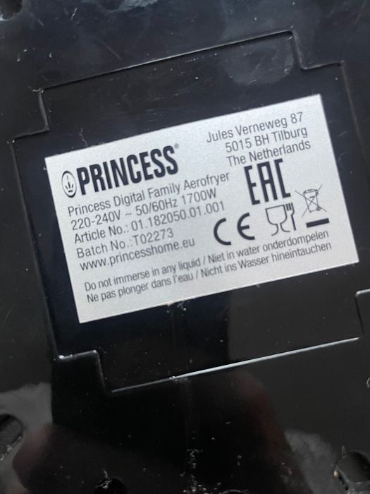 Frytkownica airfryer beztłuszczowa Princess stan bdb 5,2 L xxl