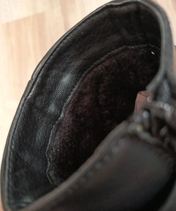 Nowe czarne ocieplane botki damskie 38