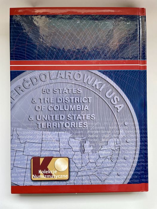 Ćwierćdolarówki USA klaser z 56 monetami