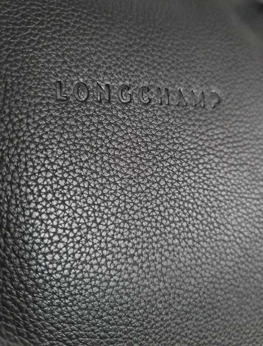 Pasta Executiva Longchamp Couro Preto Le Foulonné