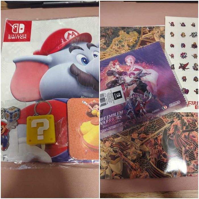 Różne plakaty, dodatki z gier(Pokemon,Zelda,Mario i inne)