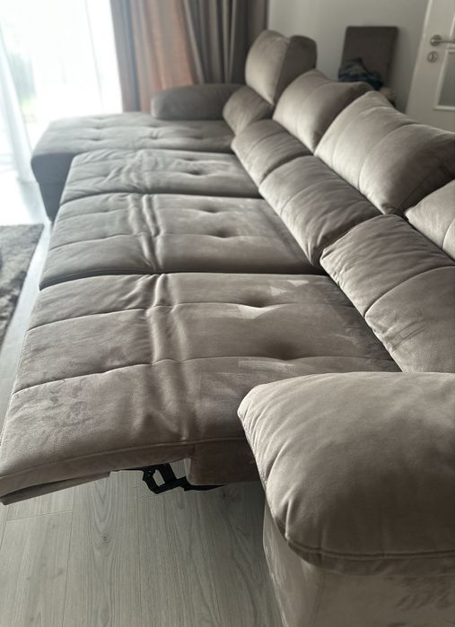 Sofá chaise longue reclinável elétrico – 3,70 m