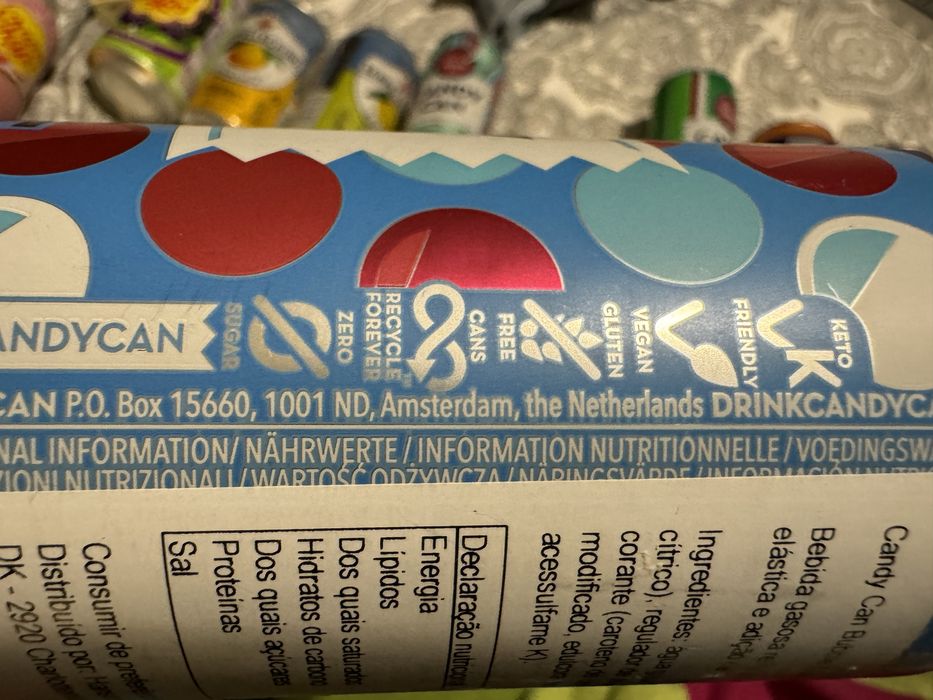 Lote de 10 Latas vazias: Chupa-Chupps; Candy Can e outras