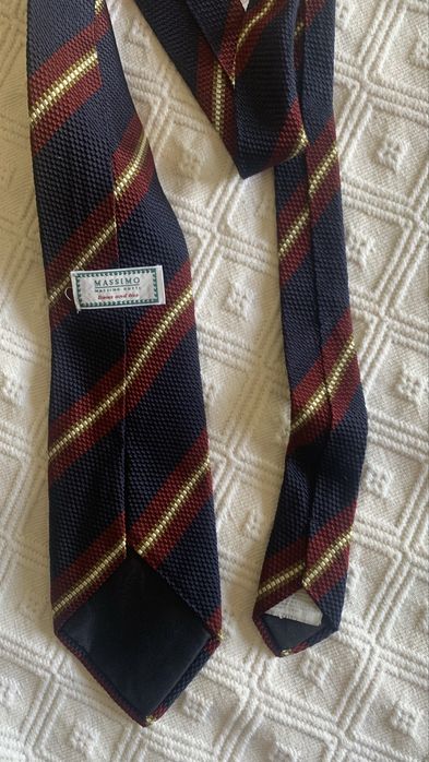 Gravata vintage 100% poliester Massimo Dutti