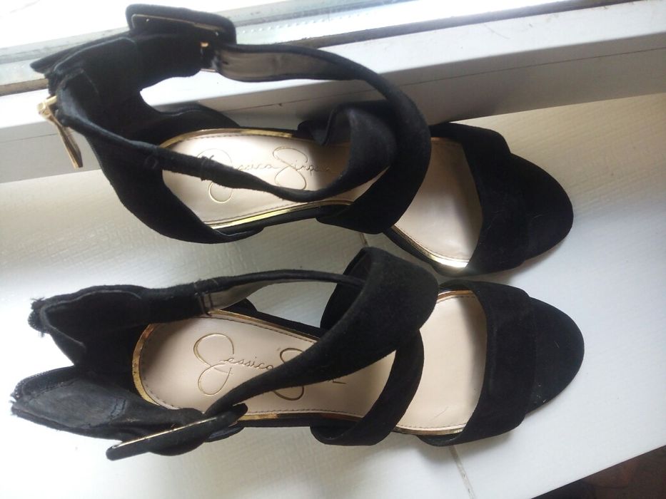 Босоніжки замшеві